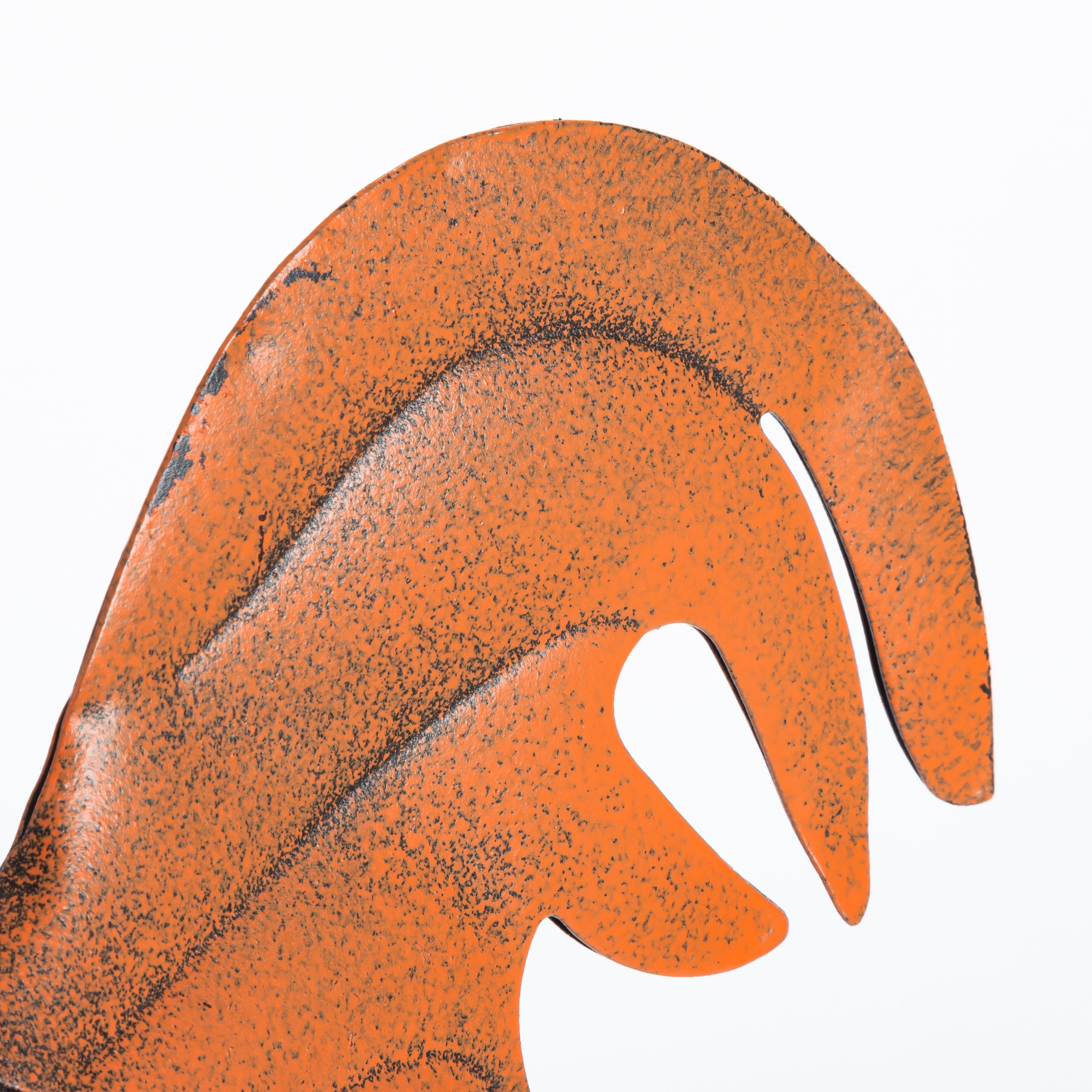 20.08 in. Solar Powered Red Rustic Rooster Decor